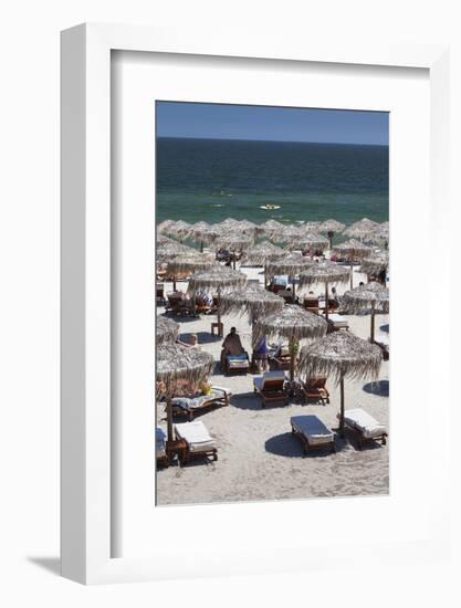 Romania, Black Sea Coast, Mamaia, Elevated Beachfront View-Walter Bibikow-Framed Photographic Print