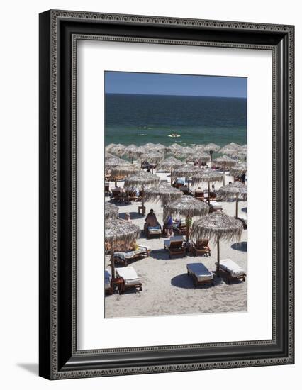 Romania, Black Sea Coast, Mamaia, Elevated Beachfront View-Walter Bibikow-Framed Photographic Print