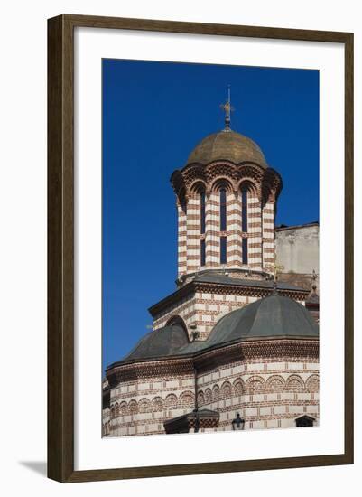 Romania, Bucharest, Lipscani Old Town, Old Princely Court Church-Walter Bibikow-Framed Photographic Print