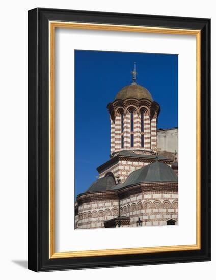 Romania, Bucharest, Lipscani Old Town, Old Princely Court Church-Walter Bibikow-Framed Photographic Print