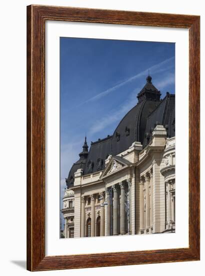 Romania, Bucharest, Piata George Enescu and King Carol I University-Walter Bibikow-Framed Photographic Print