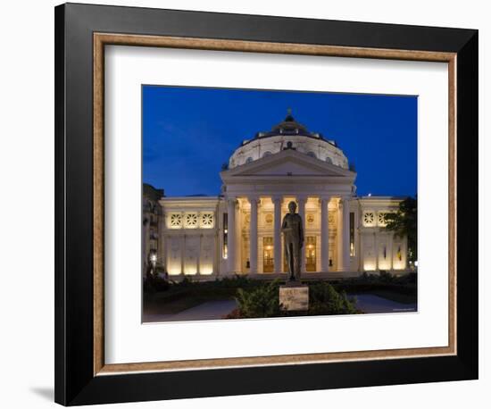 Romania, Bucharest, Piata George Enescu, Romanian Athenaeum Concert Hall-Gavin Hellier-Framed Photographic Print