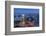 Romania, Bucharest, Piata Universitatii, Coltea Hospital at Dusk-Walter Bibikow-Framed Photographic Print