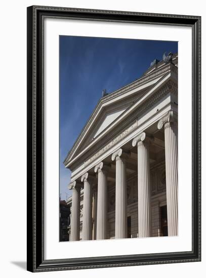 Romania, Bucharest, Romanian Athenaeum, Exterior-Walter Bibikow-Framed Photographic Print