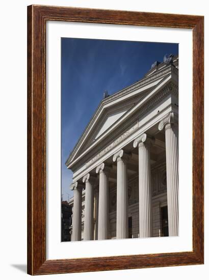 Romania, Bucharest, Romanian Athenaeum, Exterior-Walter Bibikow-Framed Photographic Print