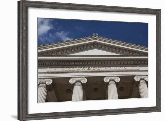 Romania, Bucharest, Romanian Athenaeum, Exterior-Walter Bibikow-Framed Photographic Print