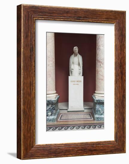 Romania, Bucharest, Romanian Athenaeum, Statue of George Enescu-Walter Bibikow-Framed Photographic Print