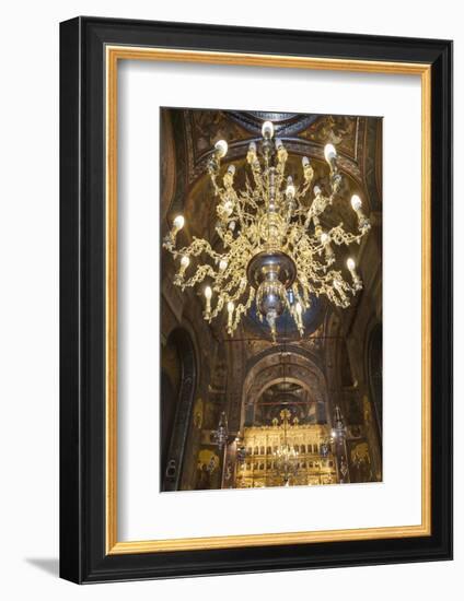 Romania, Bucharest, Romanian Patriarchal Cathedral, Interior-Walter Bibikow-Framed Photographic Print