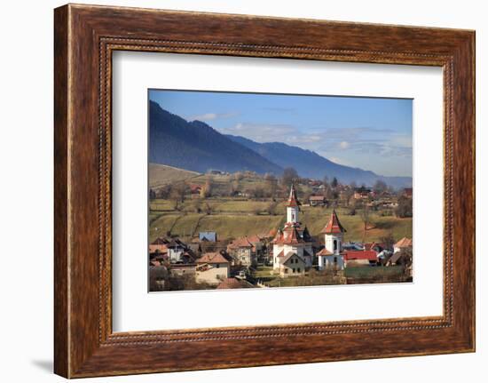 Romania, Bucovina, Campulung Moldovenesc, Fall colors.-Emily Wilson-Framed Photographic Print