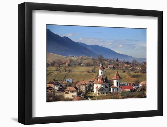 Romania, Bucovina, Campulung Moldovenesc, Fall colors.-Emily Wilson-Framed Photographic Print