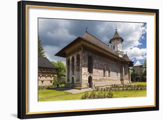 Romania, Bucovina Region, Vatra Moldovitei, Moldovita Monastery-Walter Bibikow-Framed Photographic Print