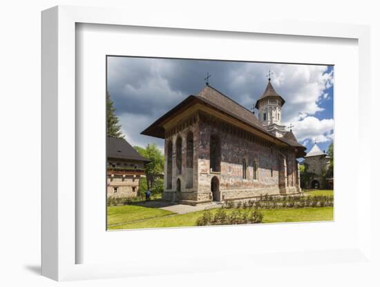 Romania, Bucovina Region, Vatra Moldovitei, Moldovita Monastery-Walter Bibikow-Framed Photographic Print