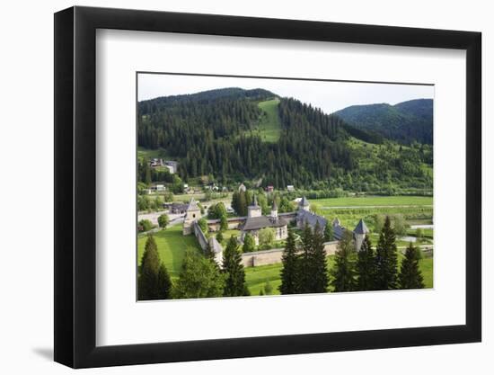 Romania, Bucovina, Sucevita. Looking Down on Sucevita Monastery-Katie Garrod-Framed Photographic Print