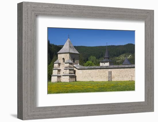 Romania, Bucovina, Sucevita, Sucevita Monastery, Exterior-Walter Bibikow-Framed Photographic Print