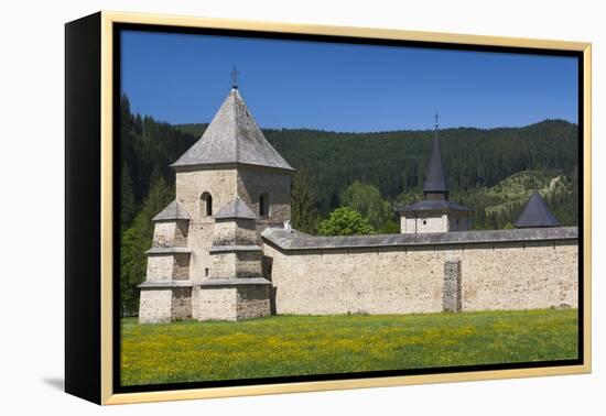 Romania, Bucovina, Sucevita, Sucevita Monastery, Exterior-Walter Bibikow-Framed Premier Image Canvas