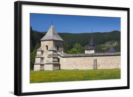 Romania, Bucovina, Sucevita, Sucevita Monastery, Exterior-Walter Bibikow-Framed Photographic Print