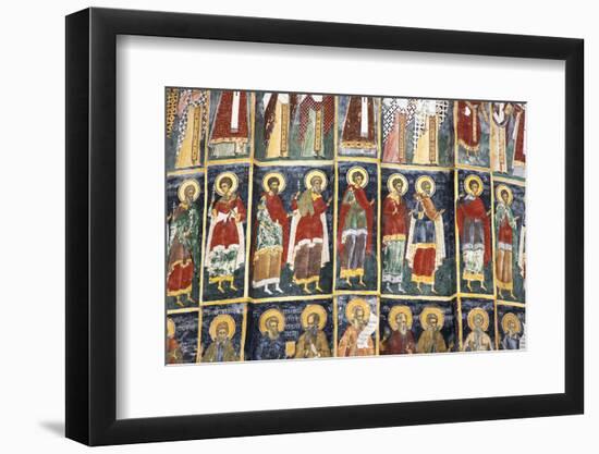 Romania, Bucovina, Sucevita. Wall Painting in Sucevita Monastery-Katie Garrod-Framed Photographic Print