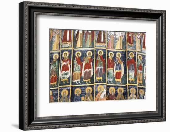 Romania, Bucovina, Sucevita. Wall Painting in Sucevita Monastery-Katie Garrod-Framed Photographic Print