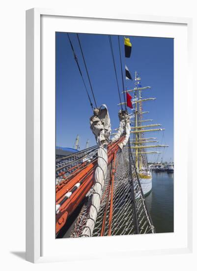 Romania, Constanta, Black Sea Tall Ships Regatta, Signal Flags-Walter Bibikow-Framed Photographic Print