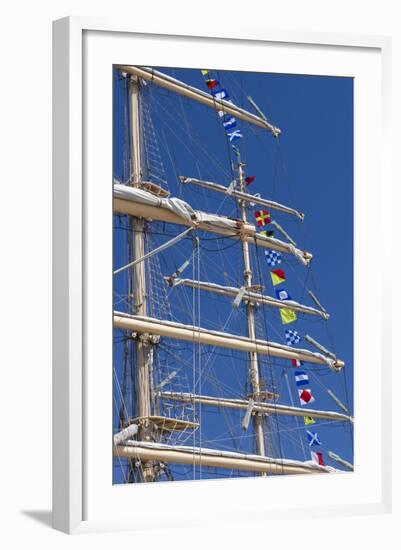 Romania, Constanta, Black Sea Tall Ships Regatta, Signal Flags-Walter Bibikow-Framed Photographic Print