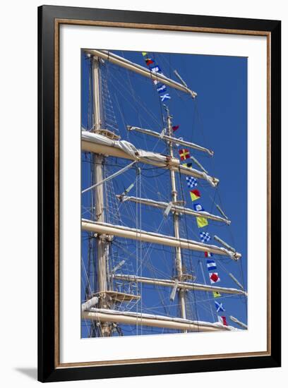 Romania, Constanta, Black Sea Tall Ships Regatta, Signal Flags-Walter Bibikow-Framed Photographic Print