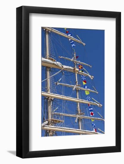 Romania, Constanta, Black Sea Tall Ships Regatta, Signal Flags-Walter Bibikow-Framed Photographic Print