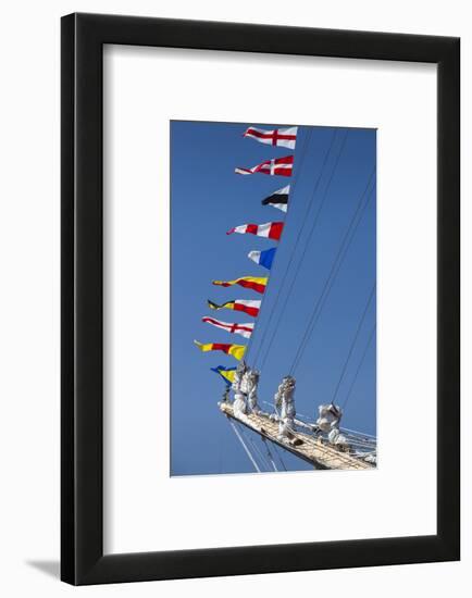 Romania, Constanta, Black Sea Tall Ships Regatta, Signal Flags-Walter Bibikow-Framed Photographic Print