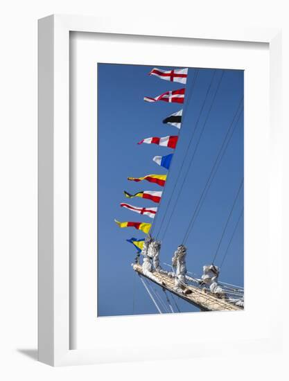 Romania, Constanta, Black Sea Tall Ships Regatta, Signal Flags-Walter Bibikow-Framed Photographic Print