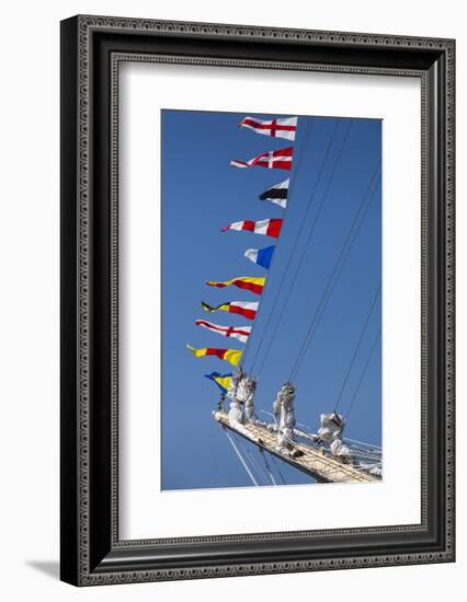 Romania, Constanta, Black Sea Tall Ships Regatta, Signal Flags-Walter Bibikow-Framed Photographic Print