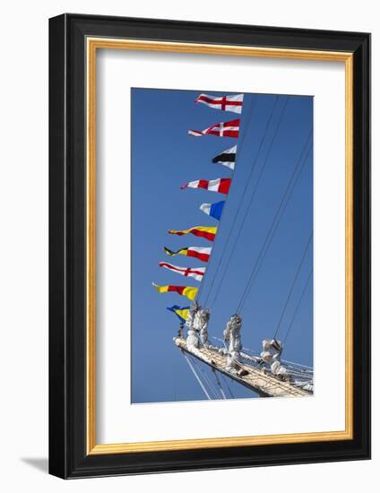 Romania, Constanta, Black Sea Tall Ships Regatta, Signal Flags-Walter Bibikow-Framed Photographic Print