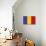 Romania Country Flag - Letterpress-Lantern Press-Art Print displayed on a wall