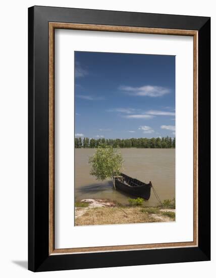 Romania, Danube River Delta, Mahmudia, Danube River Delta and Boats-Walter Bibikow-Framed Photographic Print