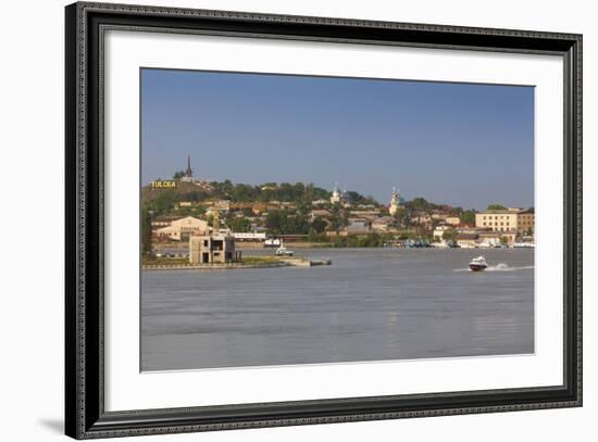 Romania, Danube River Delta, Tulcea, Danube River Waterfront-Walter Bibikow-Framed Photographic Print