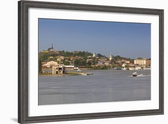 Romania, Danube River Delta, Tulcea, Danube River Waterfront-Walter Bibikow-Framed Photographic Print