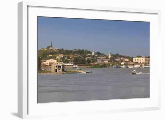 Romania, Danube River Delta, Tulcea, Danube River Waterfront-Walter Bibikow-Framed Photographic Print