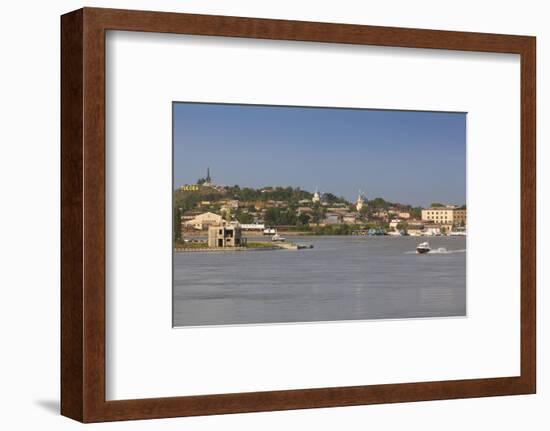 Romania, Danube River Delta, Tulcea, Danube River Waterfront-Walter Bibikow-Framed Photographic Print