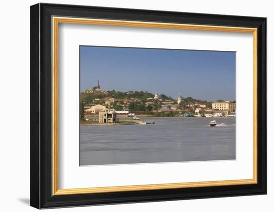 Romania, Danube River Delta, Tulcea, Danube River Waterfront-Walter Bibikow-Framed Photographic Print