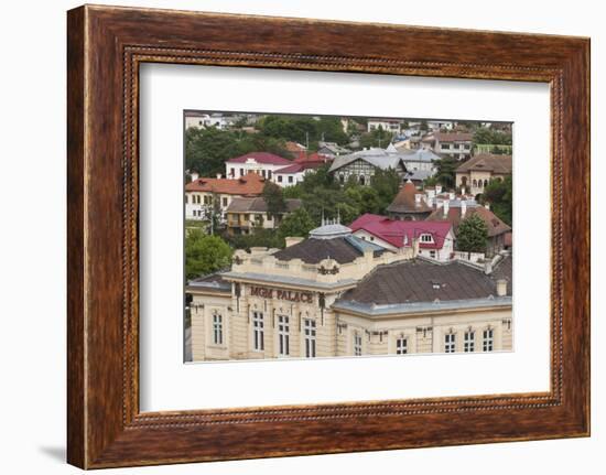 Romania, Danube River Delta, Tulcea, View with MGM Palace Club-Walter Bibikow-Framed Photographic Print