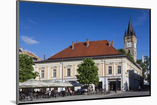 Romania, Maramures, Baia Mare, St. Stephan's Tower and Buildings-Walter Bibikow-Mounted Photographic Print