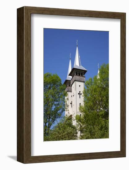 Romania, Maramures, Breb. the Twin Towers of the Orthodox Church in Breb.-Katie Garrod-Framed Photographic Print