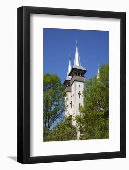 Romania, Maramures, Breb. the Twin Towers of the Orthodox Church in Breb.-Katie Garrod-Framed Photographic Print