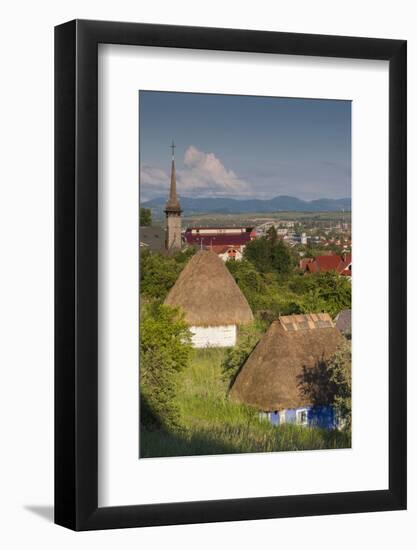 Romania, Maramures Region, Baia Mare, Maramures-Style Wooden Church-Walter Bibikow-Framed Photographic Print