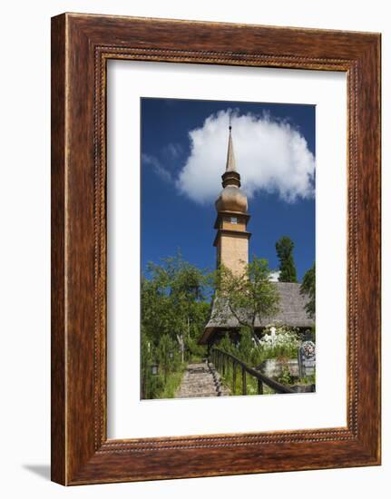 Romania, Maramures Region, Laschia, Wooden Village Church-Walter Bibikow-Framed Photographic Print