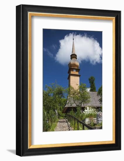 Romania, Maramures Region, Laschia, Wooden Village Church-Walter Bibikow-Framed Photographic Print