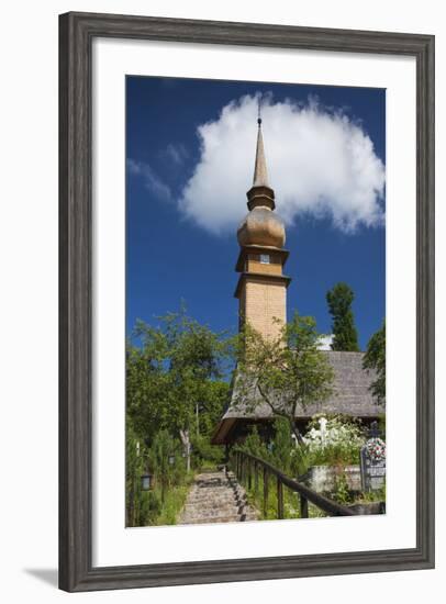 Romania, Maramures Region, Laschia, Wooden Village Church-Walter Bibikow-Framed Photographic Print