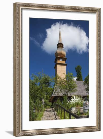 Romania, Maramures Region, Laschia, Wooden Village Church-Walter Bibikow-Framed Photographic Print