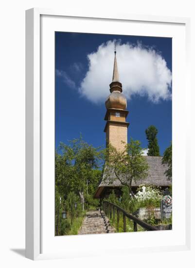 Romania, Maramures Region, Laschia, Wooden Village Church-Walter Bibikow-Framed Photographic Print