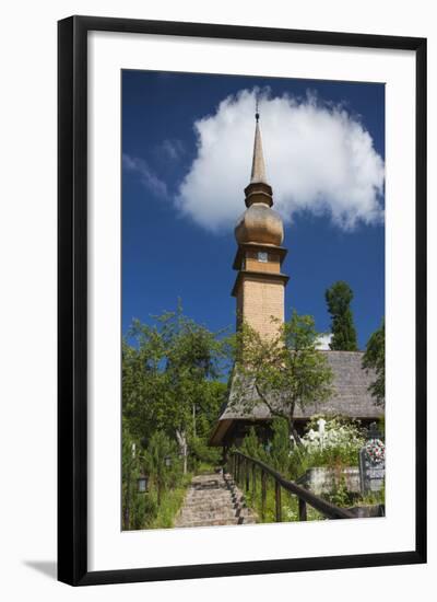 Romania, Maramures Region, Laschia, Wooden Village Church-Walter Bibikow-Framed Photographic Print