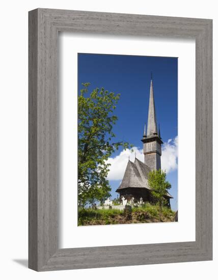 Romania, Maramures Region, Plopis, Greco-Catholic Wooden Church-Walter Bibikow-Framed Photographic Print