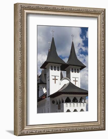 Romania, Maramures Region, Rodna Mountains NP, Orthodox Monastery-Walter Bibikow-Framed Photographic Print